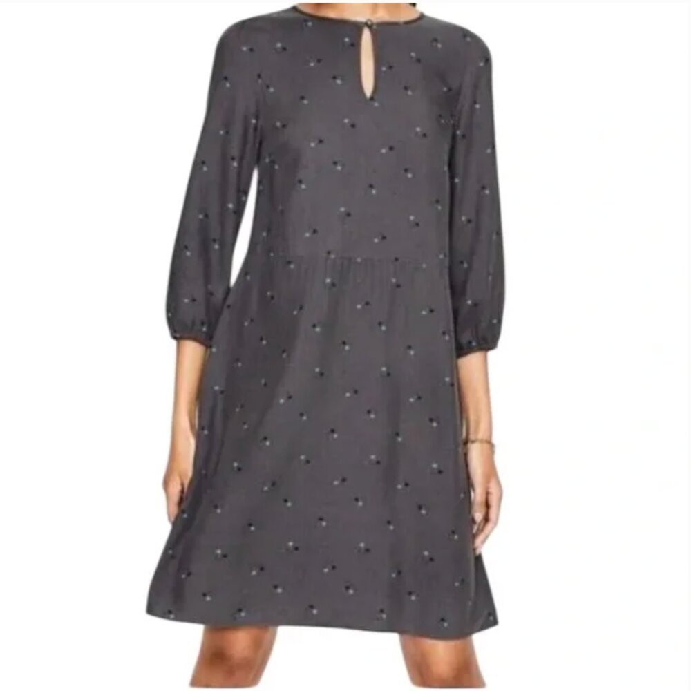 BODEN gray blue Nerissa charcoal floral dress
